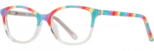db4k Lilliana Eyeglasses, 1 - Rainbow / Crystal