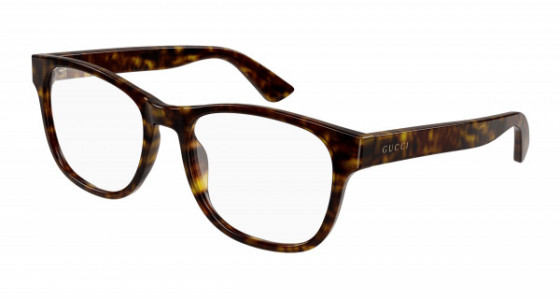Gucci GG1344O Eyeglasses, 002 - HAVANA with TRANSPARENT lenses