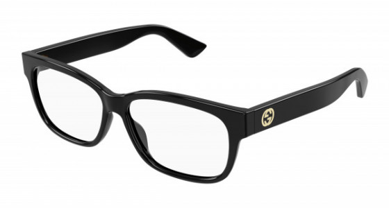 Gucci GG1341O Eyeglasses, 001 - BLACK with TRANSPARENT lenses