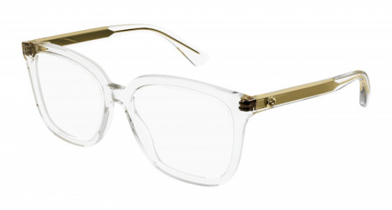 Gucci GG1319O Eyeglasses, 003 - CRYSTAL with TRANSPARENT lenses