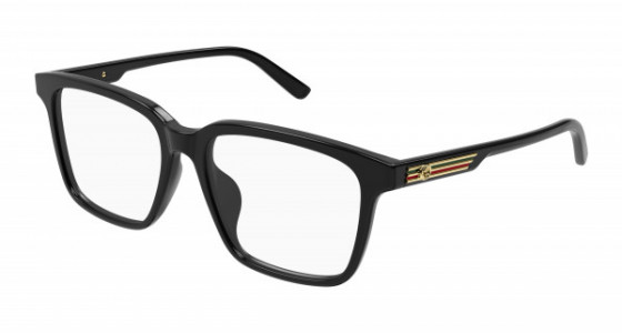 Gucci GG1293OA Eyeglasses, 001 - BLACK with TRANSPARENT lenses