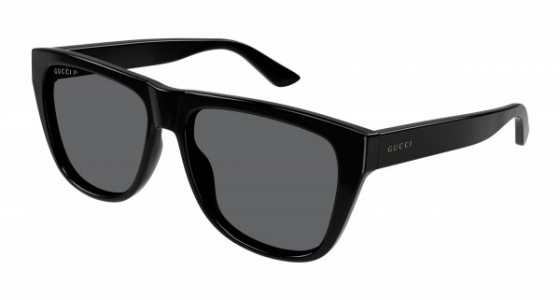 Gucci GG1345S Sunglasses, 002 - BLACK with GREY polarized lenses
