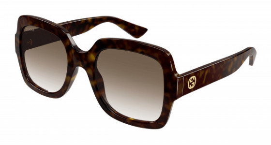 Gucci GG1337S Sunglasses, 003 - HAVANA with BROWN lenses