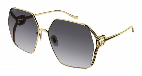 Gucci GG1322SA Sunglasses, 001 - GOLD with GREY lenses