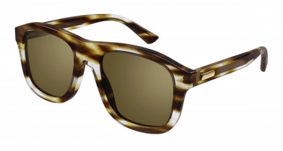 Gucci GG1316S Sunglasses, 003 - HAVANA with BRONZE lenses
