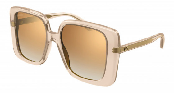 Gucci GG1314S Sunglasses, 005 - BEIGE with BROWN lenses