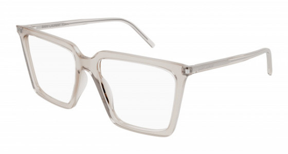 Saint Laurent SL 474 OPT Eyeglasses, 003 - NUDE with TRANSPARENT lenses