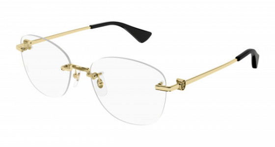 Cartier CT0414O Eyeglasses, 001 - GOLD with TRANSPARENT lenses