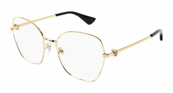 Cartier CT0413O Eyeglasses, 001 - GOLD with TRANSPARENT lenses