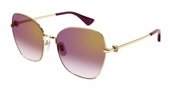 Cartier CT0402S Sunglasses, 003 - GOLD with RED lenses