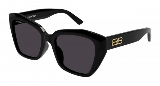 Balenciaga BB0273SA Sunglasses, 001 - BLACK with GREY lenses