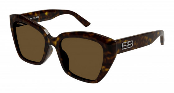 Balenciaga BB0273SA Sunglasses, 002 - HAVANA with BROWN lenses