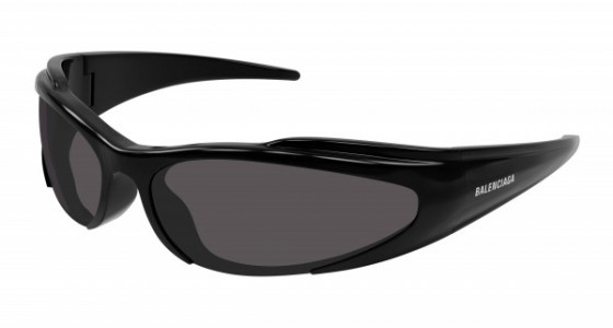 Balenciaga BB0253S Sunglasses, 001 - BLACK with GREY lenses