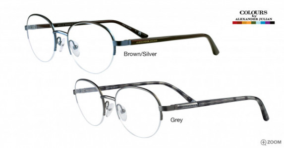 Colours Price Eyeglasses, Brown/Blue