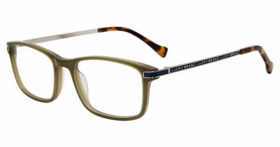 Lucky Brand VLBD829 Eyeglasses, GREEN HORN (0GRN)