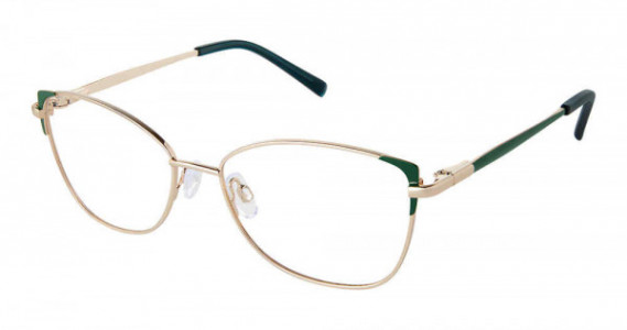 SuperFlex SF-631 Eyeglasses, S216-EMERALD GOLD