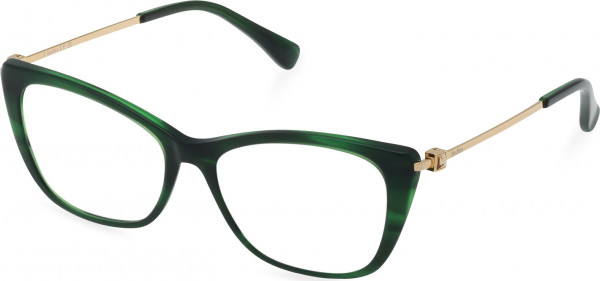 Max Mara MM5129 Eyeglasses, 098 - Green Horn / Green Horn