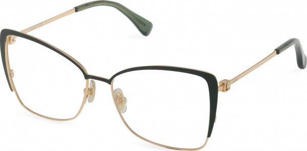 Max Mara MM5130 Eyeglasses, 030 - Shiny Dark Green / Shiny Dark Green
