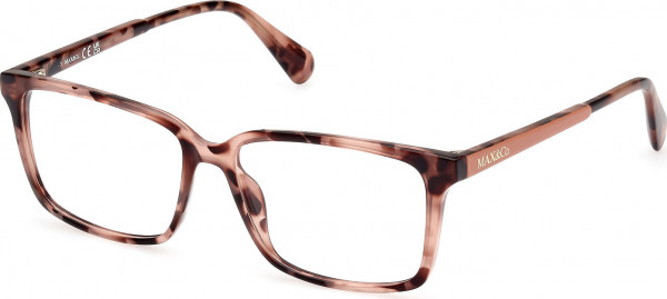 MAX&Co. MO5114 Eyeglasses, 055 - Coloured Havana / Shiny Light Pink