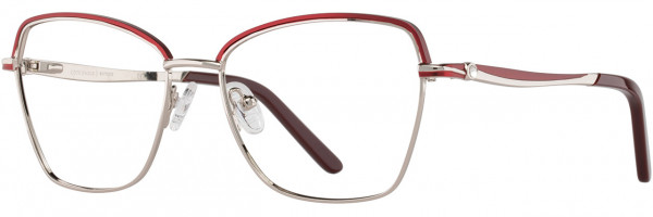 Cote D'Azur Cote d'Azur 362 Eyeglasses, 3 - Cherry / Silver