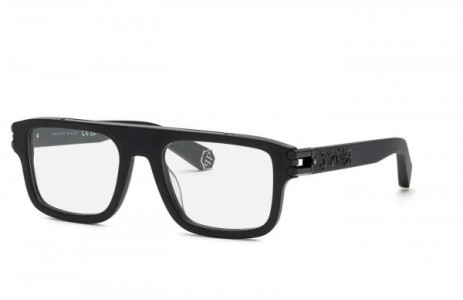 Philipp Plein VPP021V Eyeglasses, SANDBLASTED BLACK -0703
