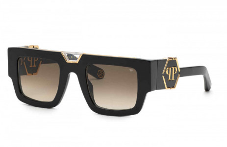 Philipp Plein SPP092M Sunglasses, SHINY BLACK -0700