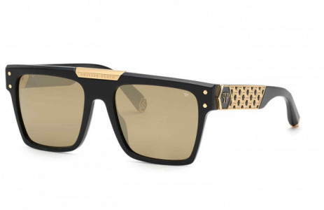 Philipp Plein SPP080 Sunglasses, SHINY BLACK -700G
