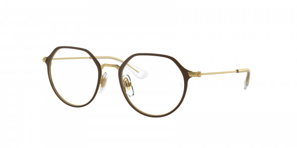 Ray-Ban Junior RY1058F Eyeglasses, 4078 MATTE BROWN ON ARISTA (BROWN)