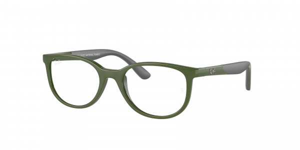 Ray-Ban Junior RY1622 Eyeglasses, 3932 GREEN ON RUBBER GRAY (GREEN)
