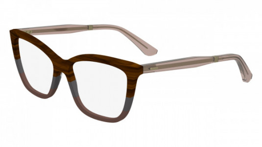 Calvin Klein CK23545 Eyeglasses, (225) STRIPED BROWN/GREY/ROSE