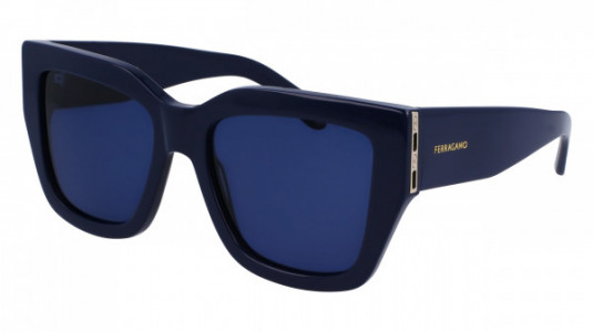 Ferragamo SF1104S Sunglasses, (414) NAVY BLUE