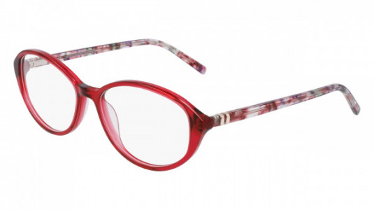 Marchon M-5025 Eyeglasses, (625) CRYSTAL RED/RED MARBLE