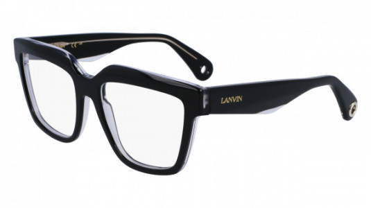 Lanvin LNV2643 Eyeglasses, (010) BLACK/CRYSTAL