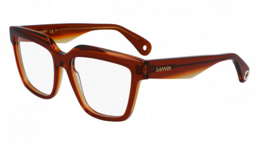 Lanvin LNV2643 Eyeglasses, (729) TRANSPARENT AMBER