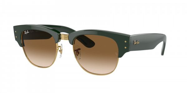 Ray-Ban RB0316S MEGA CLUBMASTER Sunglasses, 136851 MEGA CLUBMASTER GREEN ON ARIST (GREEN)