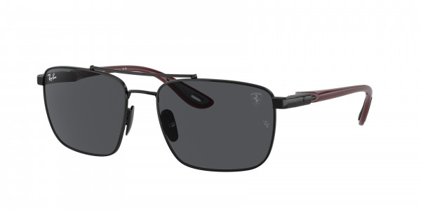 Ray-Ban RB3715M Sunglasses, F02087 BLACK DARK GREY (BLACK)