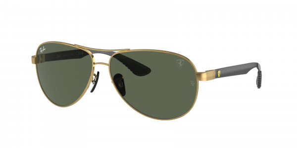 Ray-Ban RB8331M Sunglasses, F00871 ARISTA DARK GREEN (GOLD)