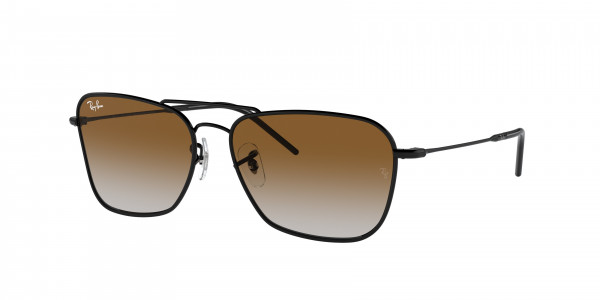 Ray-Ban RBR0102S CARAVAN REVERSE Sunglasses, 002/CB CARAVAN REVERSE BLACK CLEAR GR (BLACK)