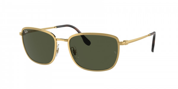 Ray-Ban RB3705 Sunglasses, 001/31 ARISTA GREEN (GOLD)