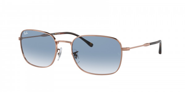 Ray-Ban RB3706 Sunglasses, 92023F ROSE GOLD CLEAR GRADIENT BLUE (GOLD)