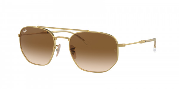 Ray-Ban RB3707 Sunglasses, 001/51 ARISTA CLEAR GRADIENT BROWN (GOLD)