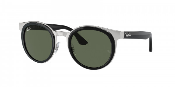 Ray-Ban RB3710 BONNIE Sunglasses, 003/71 BONNIE BLACK ON SILVER DARK GR (BLACK)