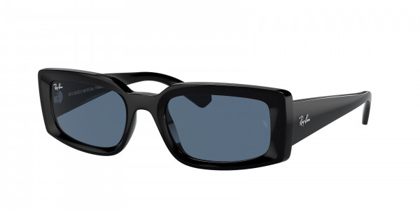 Ray-Ban RB4395F KILIANE Sunglasses, 667780 KILIANE BLACK DARK BLUE (BLACK)