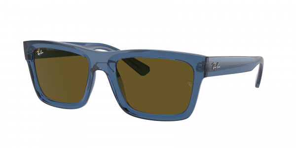 Ray-Ban RB4396 WARREN Sunglasses, 668073 WARREN TRANSPARENT DARK BLUE D (BLUE)