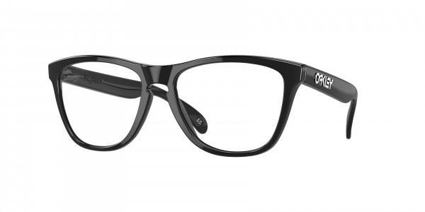 Oakley OX8137A FROGSKINS RX A Eyeglasses, 813701 FROGSKINS RX A POLISHED BLACK (BLACK)