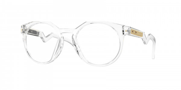 Oakley OX8139 HSTN RX Eyeglasses, 813905 HSTN RX POLISHED CLEAR (TRANSPARENT)