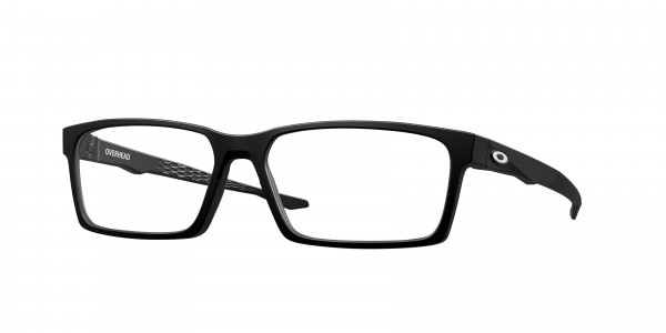 Oakley OX8060 OVERHEAD Eyeglasses, 806001 OVERHEAD SATIN BLACK (BLACK)