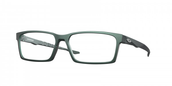 Oakley OX8060 OVERHEAD Eyeglasses, 806004 OVERHEAD DARK MT SILVER/BLUE C (BLUE)