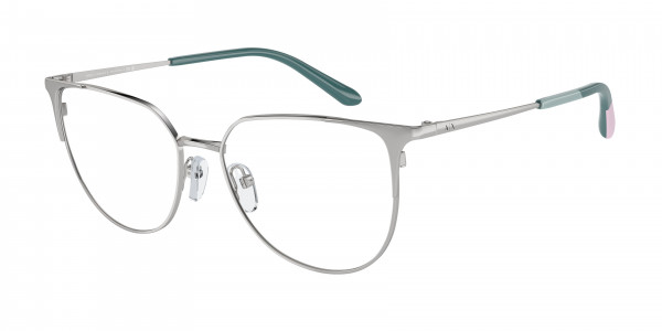 Armani Exchange AX1058 Eyeglasses, 6043 SHINY SILVER (SILVER)
