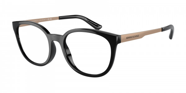 Armani Exchange AX3104F Eyeglasses, 8158 SHINY BLACK (BLACK)